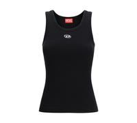 Diesel Black Cotton Tank Tops - XS