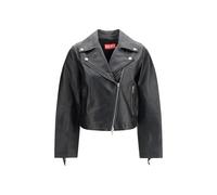 Diesel Black Leather Jacket - IT40 | M