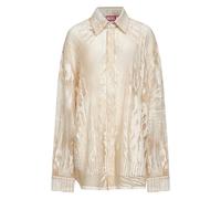 Diesel, ,Blouses & Shirts ,Donna ,Bianco ,S Camicia con Stampa Grafica e Bottoni