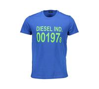 Diesel Blu Cotton Men T-Shirt - XXL