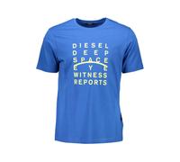 Diesel Blue Cotton Men T-Shirt - M