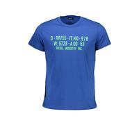 Diesel Blue Cotton Men T-Shirt - XL