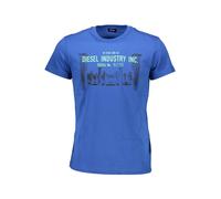Diesel Blue Cotton Men T-Shirt - XL