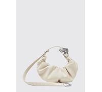 DIESEL Borsa a spalla Grab-D a mezza luna con logo Oval D OS Bianco