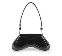Diesel, ,Bags ,Donna ,Nero ,ONE SIZE Borsa a Tracolla Nera in Sintetico con Patta