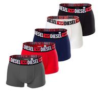 DIESEL Boxer 'Damien' blu scuro / grigio scuro / rosso / nero / bianco Uomo DIESEL XL