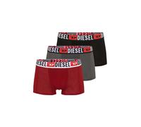DIESEL Boxer 'Damien' grigio scuro / rosso fuoco / nero / bianco Uomo DIESEL XS