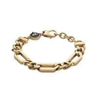 Diesel Bracciale da uomo in acciaio inossidabile bicolore con chiusura a moschettone
