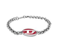 Diesel - Bracciale in acciaio inossidabile per uomo - - Accessories - Uomo - Grigio - ONE SIZE