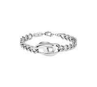 Diesel Bracciale in acciaio inox tono argento, DX1413040, Eine Grösse, Acciaio inossidabile, Nessuna pietra preziosa