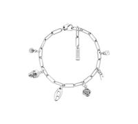 Diesel Bracciale in acciaio inox tono argento, DX1604040, Eine Grösse, Acciaio inossidabile, Nessuna pietra preziosa