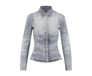 Diesel - Camicia Blu Aw25 Stile Casual Chic - - Shirts - Donna - Grigio - S