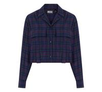 Diesel - Camicia cropped elegante per ogni occasione - - Blouses & Shirts - Donna - Viola - M