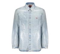 Diesel - Camicia denim azzurra a maniche lunghe casual - - Shirts - Uomo - Blu - 2XL