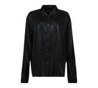 Diesel - Camicia Nera Laminata - - Blouses & Shirts - Donna - Nero - S