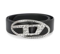 Diesel - Cintura in pelle B-1Dr Strass - -Accessories -Donna -Nero -90 CM