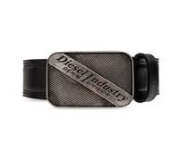 Diesel - Cintura in Pelle Logo B-Industry - - Accessories - Uomo - Nero - 80 CM