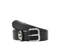 DIESEL - Cintura nera con logo per uomo