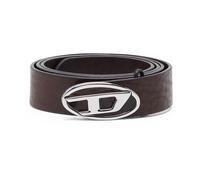 Diesel - Cintura Reversibile in Pelle con Logo Oval D - - Accessories - Uomo - Marrone - 105 CM