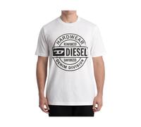 Diesel - Circular Graphic T-shirt - - Tops - Uomo - Bianco - M