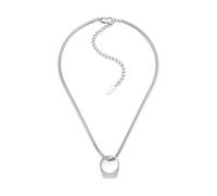 Diesel Collana unisex D Logo in acciaio inossidabile color argento, DX1672040
