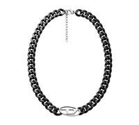 Diesel - Collana in acciaio inossidabile per uomo - - Accessories - Uomo - Nero - ONE SIZE