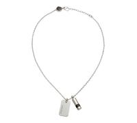 DIESEL Collana nero / argento Uomo DIESEL One Size