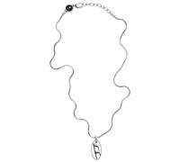 DIESEL Collana nero / argento Uomo DIESEL One Size