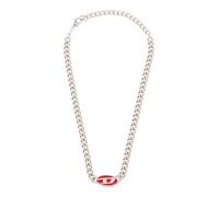 DIESEL Collana rosso / argento / bianco Uomo - Premium - Accessori - Gioielli DIESEL One Size