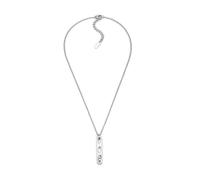 Diesel Collana unisex Oval D Logo in acciaio inossidabile color argento, DX1662040