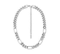 Diesel D Logo DX1626040 - Collana da uomo in acciaio inox argentato