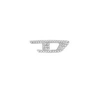 Diesel D Logo DX1630040 - Orecchini da uomo in acciaio inox color argento