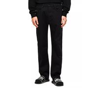 Diesel D-Macs 0688H Uomo Jeans W33/L32 Dritto Aderente Bottoni Denim Scuro