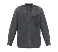 Diesel - D-Simply-S15 Shirt - - Shirts - Uomo - Grigio - S