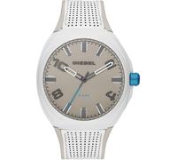 Diesel DZ1884 Stigg Men's Watch - Matte Gray Dial, White and Gray Silicone Strap