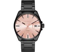 Diesel DZ1904 MS9 Men's Watch - Rose Gold Dial, Black Stainless Steel Bracelet