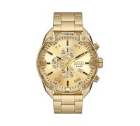 Diesel Orologio Analogico al Quarzo Uomo con Cinturino in Acciaio Inossidabile DZ4608, Tono Oro