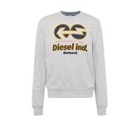 DIESEL Felpa 'Ginn' grigio sfumato / arancione / rosso / nero Uomo DIESEL S