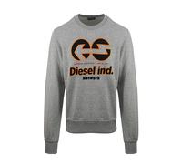 DIESEL Felpa grigio / arancione / nero Uomo DIESEL L