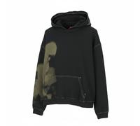 Diesel Felpa Oversize Pull On Con Cappuccio XL Grigio Scuro S-Boxt-Hood-N4 Logo