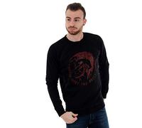 Diesel Felpa Uomo XL a Manica Lunga Nero 00SU99-RWAPO-900 Black
