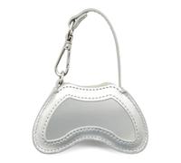 Diesel - Glossy Bag Charm with Mirror - - Bags - Donna - Grigio - ONE SIZE