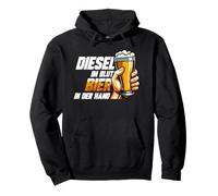 Diesel im Blut Bier in der Mano Felpa con Cappuccio