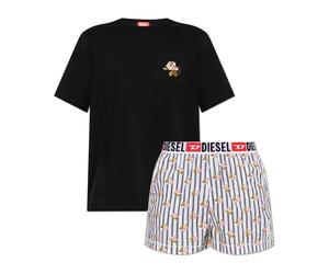 Diesel - Kit-Jack-D-Core Set Pigiama Due Pezzi - - Nightwear & Lounge - Uomo - Nero - S