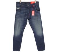 DIESEL Krooley-E-Ne 068HZ Jeans Da Uomo W32 Jogg Con Coulisse Blu Lavato RRP295