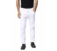 Diesel Krooley-Ne 0663V Jeans Pantaloni Uomo da Jogging Elasticizzato Bianco
