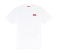 DIESEL Maglietta rosso / bianco Uomo DIESEL L rosso / bianco