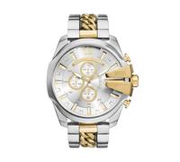 Diesel Mega Chief - Orologio da uomo con cronografo e cinturino in acciaio inox