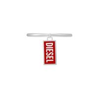 Diesel Metamorph Font DX161893110 - Anello da uomo in acciaio inox argentato