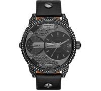 Diesel Mini Daddy Orologio da Uomo in Acciaio Inossidabile a Tre Lancette, Nero